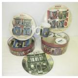 Set of 4 Sakura stoneware mugs and stoneware