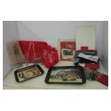 Assortment of collectible Coca-Cola items