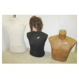 (3) Torso mannequins including Matthews, etc.