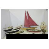 (10) Vintage boat/ship models. Note: Some have