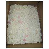 Packing peanuts in box that measures 25" h x 19"