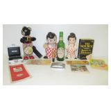 (12) Vintage toys including Big Boy banks, Mobil