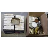 (18) Various styles of saucers that includes