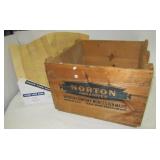 Norton Company wood shipping crate. Measures: 15"