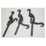 (3) Vintage A&Z England Co. 10,000 lb. rigging