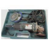 Makita 9523NBH 4" cut-off grinder with case.