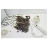 (3) Power strips and various power cords.