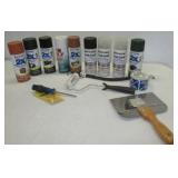 Misc. Rust-Oleum spray paint and painting items.