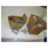 (2) Boxes of various metal building brackets that