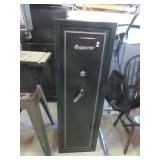 Sentry 15 gun safe with upper storage shelf.