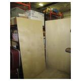 (2) 76" x 39.25" x 1/2" plywood sheets with
