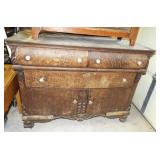 Antique server/buffet with three drawers with