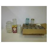 Two boxes of canning jars including Crown, Kerr,