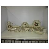 Large group of matching Mikasa Strawberry