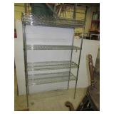 NSF stainless steel shelving unit with seven