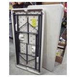 (2) Lifetime 4ft x 2ft plastic fold-up tables.