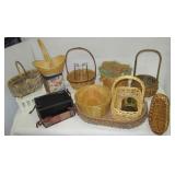 (8) Various sizes and style of baskets.