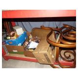 Large group of drinking glasses, stemware, vases,