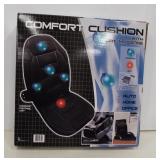 Auto seat cushion massager with heat in box.