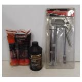 Autotec mini grease gun, (3) Tubes of grease and