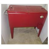 Patio two door outdoor cooler with bottle opener