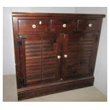 Vintage wood small kitchen cupboard with drawer