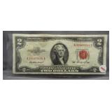 1953 $2 U.S. Red Seal Note. GEM, UNC, Crisp.