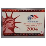 2004 United States Mint Silver Proof Set.