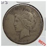 1922-S Peace Silver Dollar.