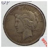 1922 Peace Silver Dollar.