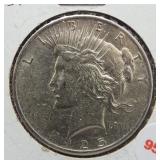 1925 Peace Silver Dollar.