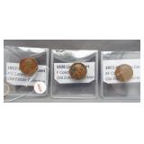 (3) Lincoln Wheat Cents. Dates: 1917-D, 1928,