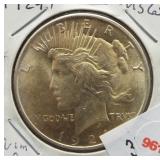 1924 Peace Silver Dollar.