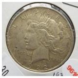 1922-D Peace Silver Dollar.