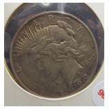 1922 Peace Silver Dollar.