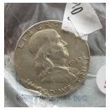 1963-D Franklin Silver Half Dollar.