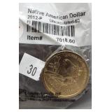 2012 Sacagawea UNC-60 Dollar.
