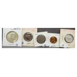 (2) 1967 Canadian Nickels, 1962 Proof Lincoln