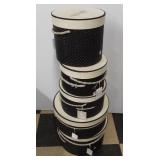 (5) Graduating size hat boxes from the Healy Shop