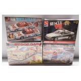 (4) Model kits including 1:25 Scale AMT Rescue