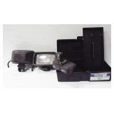 (2) Tractor lights and Ryobi battery. Note: