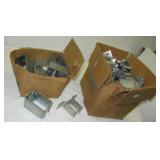 (2) Boxes of various metal building brackets that
