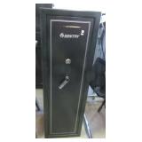 Sentry 15 gun safe with upper storage shelf.