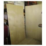 (2) 76" x 39.25" x 1/2" plywood sheets with