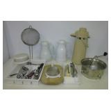 Household items including alarm clocks,