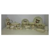 Large group of matching Mikasa Strawberry