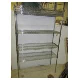 NSF stainless steel shelving unit with seven