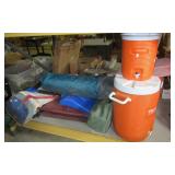Large lot of camping related items that includes