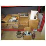 Large group of household items that includes