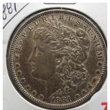 1881 Morgan Silver Dollar.